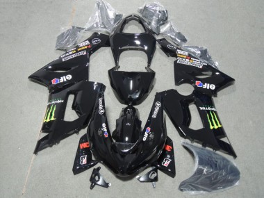 3M Touch4 Monster Negro Carrocería Motocicletas Kawasaki ZX6R 2005-2006