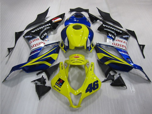 Amarillo Azul 46 Carenado Moto Honda CBR 600 RR 2007-2008 Amarillo Azul 46 Carenado Moto Honda CBR 600 RR 2007-2008