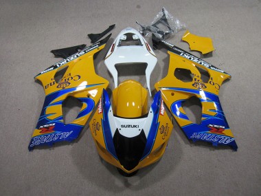 Amarillo Azul Corona Extra Carenado Moto Suzuki GSXR 1000 K3 2003-2004
