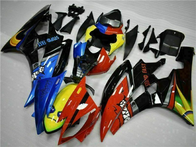 Amarillo Azul Rojo Carenado Moto Yamaha R6 2006-2007 Amarillo Azul Rojo Carenado Moto Yamaha R6 2006-2007