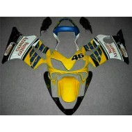 Amarillo Blanco Carenado Moto Honda CBR 600 F4i 2001-2003