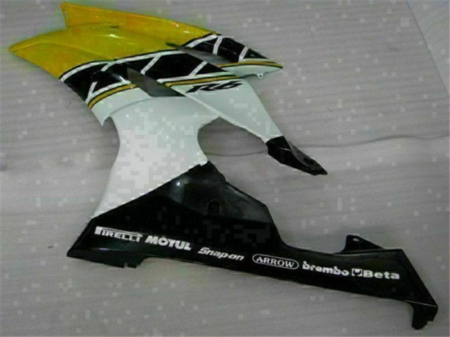 Amarillo Blanco Carenado Moto Yamaha R6 2008-2016 Amarillo Blanco Carenado Moto Yamaha R6 2008-2016