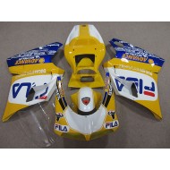 Amarillo Blanco Fila Carenado Moto Ducati 748 1993-2005