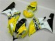 Amarillo Blanco Negro Moto Plástica Yamaha R6 2006-2007 Amarillo Blanco Negro Moto Plástica Yamaha R6 2006-2007