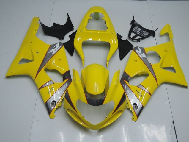 Amarillo & Gris Carenado Moto Suzuki GSXR 1000 K1 2000-2002 Amarillo & Gris Carenado Moto Suzuki GSXR 1000 K1 2000-2002