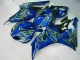 Amarillo Llama Azul Carenado Moto Honda CBR 1000 RR 2006-2007 Amarillo Llama Azul Carenado Moto Honda CBR 1000 RR 2006-2007