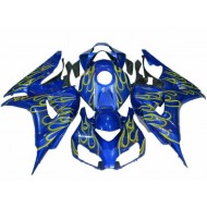 Amarillo Llama Azul Carenado Moto Honda CBR 1000 RR 2006-2007