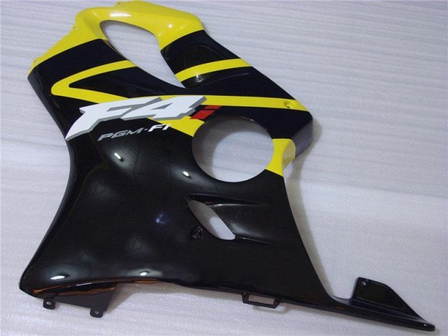 Amarillo Negro Carenado Moto & Plástico Honda CBR 600 F4i 2001-2003 Amarillo Negro Carenado Moto & Plástico Honda CBR 600 F4i 2001-2003