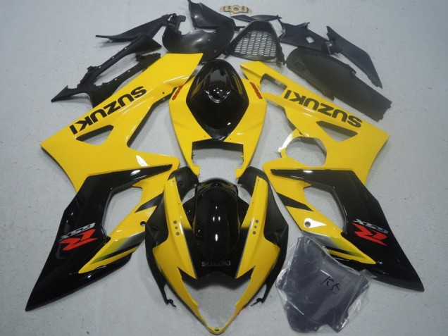 Amarillo Negro Carenado Moto Suzuki GSXR 1000 K5 2005-2006 Amarillo Negro Carenado Moto Suzuki GSXR 1000 K5 2005-2006