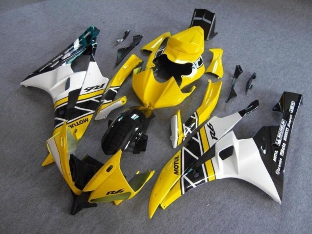 Amarillo Negro Carrocería Motocicletas Yamaha R6 2006-2007 Amarillo Negro Carrocería Motocicletas Yamaha R6 2006-2007