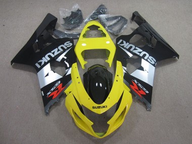 Amarillo Negro Plata Carenado Moto Suzuki GSXR 750 K4 2004-2005