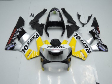 Amarillo Plata Negro Repsol Carenado Moto Honda CBR 900 RR 929 2000-2001
