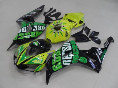 Amarillo Verde Rossi Carenado Moto Honda CBR 1000 RR 2006-2007