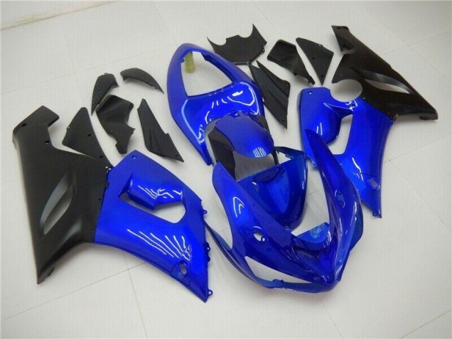 Azul ABS Kits Carenado Moto Kawasaki ZX6R 2005-2006 Azul ABS Kits Carenado Moto Kawasaki ZX6R 2005-2006