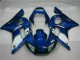 Azul ABS Moto Plástico Yamaha R6 1998-2002 Azul ABS Moto Plástico Yamaha R6 1998-2002