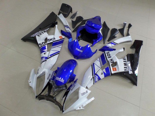 Azul Azul Blanco ENEOS Carenado Moto Yamaha R6 2006-2007 Azul Azul Blanco ENEOS Carenado Moto Yamaha R6 2006-2007