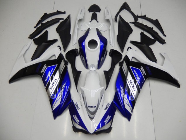 Azul Blanco ABS Kits Carenado Moto Yamaha R3 2015-2022 Azul Blanco ABS Kits Carenado Moto Yamaha R3 2015-2022