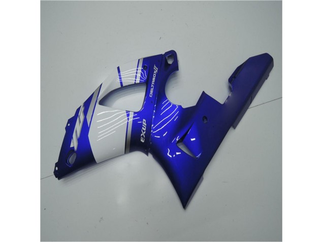 Azul Blanco ABS Moto Plástica Yamaha R1 2000-2001 Azul Blanco ABS Moto Plástica Yamaha R1 2000-2001
