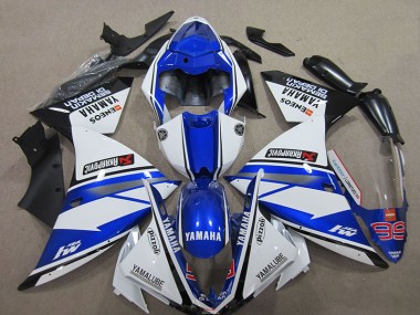Azul Blanco ABS Moto Plástica Yamaha R1 2012-2014