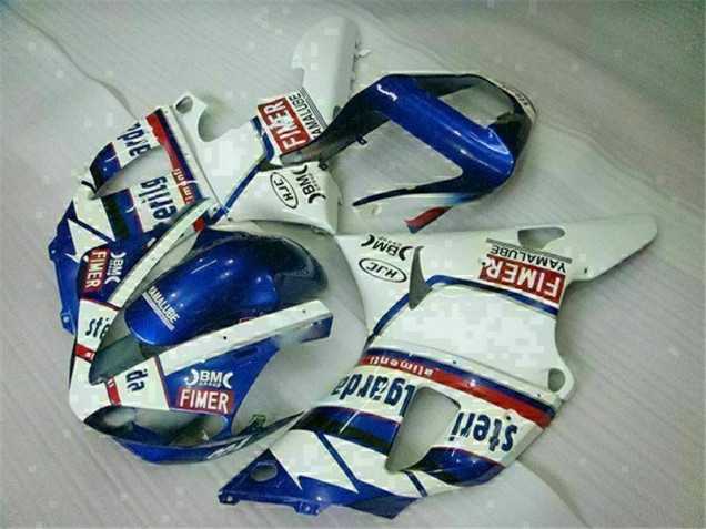 Azul Blanco ABS Moto Plástico Yamaha R1 2000-2001 Azul Blanco ABS Moto Plástico Yamaha R1 2000-2001