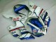 Azul Blanco ABS Moto Plástico Yamaha R1 2000-2001 Azul Blanco ABS Moto Plástico Yamaha R1 2000-2001