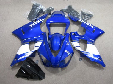 Azul Blanco Calcomanía Carenado Moto Yamaha R1 1998-1999