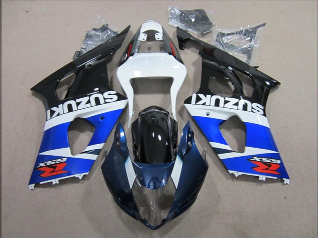 Azul Blanco Calcomanía Kits Completo Carenado Moto ABS Suzuki GSXR 1000 K3 2003-2004 Azul Blanco Calcomanía Kits Completo Carenado Moto ABS Suzuki GSXR 1000 K3 2003-2004