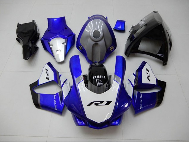 Azul Blanco Carenado Moto Yamaha R1 2015-2019 Azul Blanco Carenado Moto Yamaha R1 2015-2019