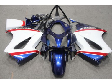 Azul Blanco Carenado & Plástico Moto Honda VFR 800 2002-2013