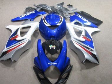 Azul Blanco Carrocería Motocicletas Suzuki GSXR 1000 K7 2007-2008