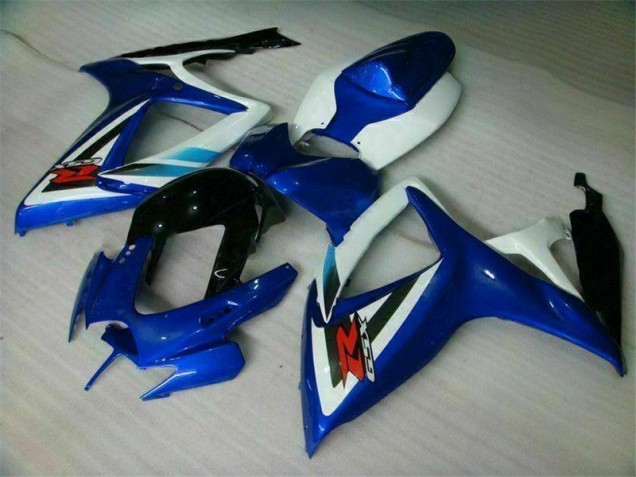 Azul Blanco Carrocería Motocicletas Suzuki GSXR 600 / 750 K6 2006-2007 Azul Blanco Carrocería Motocicletas Suzuki GSXR 600 / 750 K6 2006-2007