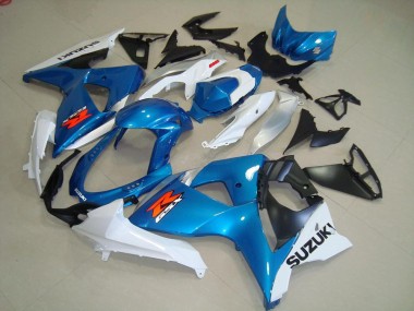 Azul & Blanco Estilo OEM Carenados Moto Suzuki GSXR 1000 K9 2009-2016