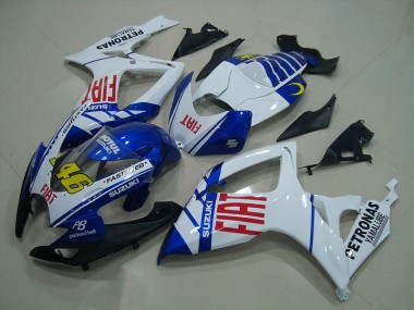 Azul Blanco Fiat 46 Carenado Moto Suzuki GSXR 750 K6 2006-2007