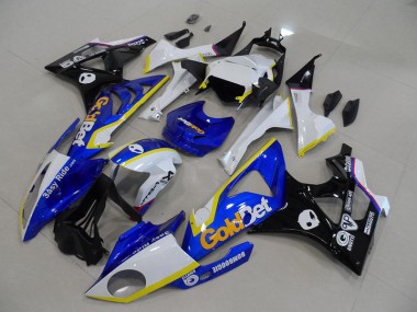 Azul Blanco GoldBet Kits Completo Carenado Moto BMW S1000RR 2009-2014