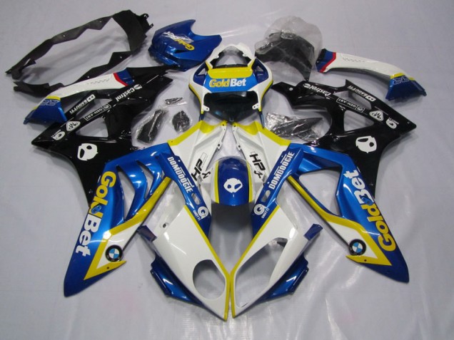 Azul Blanco GoldBet Moto Plástica BMW S1000RR 2009-2014 Azul Blanco GoldBet Moto Plástica BMW S1000RR 2009-2014