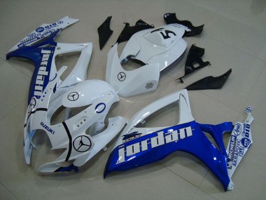 Azul Blanco Jordan Carenado Moto Suzuki GSXR 750 K6 2006-2007