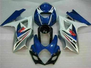 Azul Blanco Kit Carenado ABS Completo Suzuki GSXR 1000 K7 2007-2008