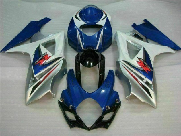 Azul Blanco Kit Carenado ABS Completo Suzuki GSXR 1000 K7 2007-2008 Azul Blanco Kit Carenado ABS Completo Suzuki GSXR 1000 K7 2007-2008
