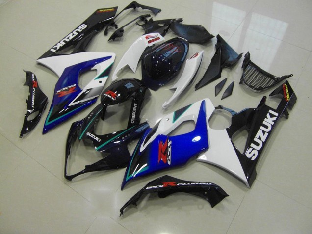 Azul Blanco Kit Carenado Moto Suzuki GSXR 1000 K5 2005-2006 Azul Blanco Kit Carenado Moto Suzuki GSXR 1000 K5 2005-2006