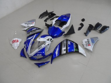 Azul Blanco Kit Carenado Moto Yamaha R1 2009-2011