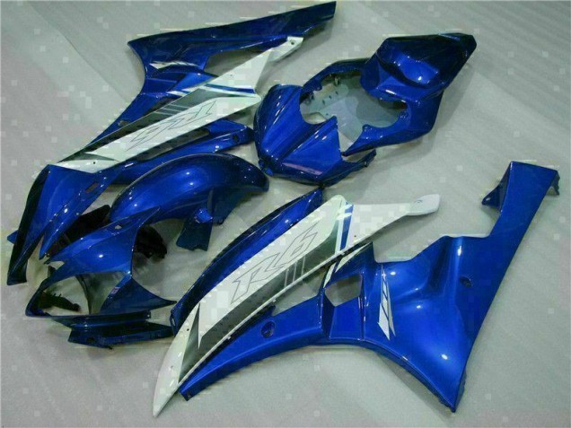 Azul Blanco Kit Completo Carenado Moto Yamaha R6 2006-2007 Azul Blanco Kit Completo Carenado Moto Yamaha R6 2006-2007