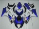 Azul Blanco Kits ABS Carenado Motocicleta Suzuki GSXR 1000 K7 2007-2008
