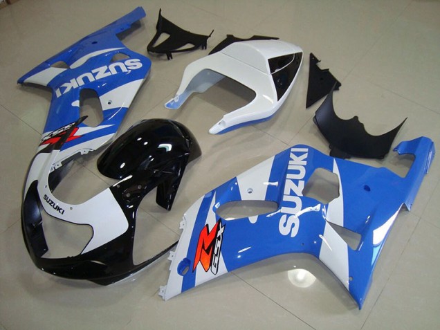 Azul Blanco Kits ABS Carenado Motocicleta Suzuki GSXR 750 K1 K2 K3 2001-2003 Azul Blanco Kits ABS Carenado Motocicleta Suzuki GSXR 750 K1 K2 K3 2001-2003