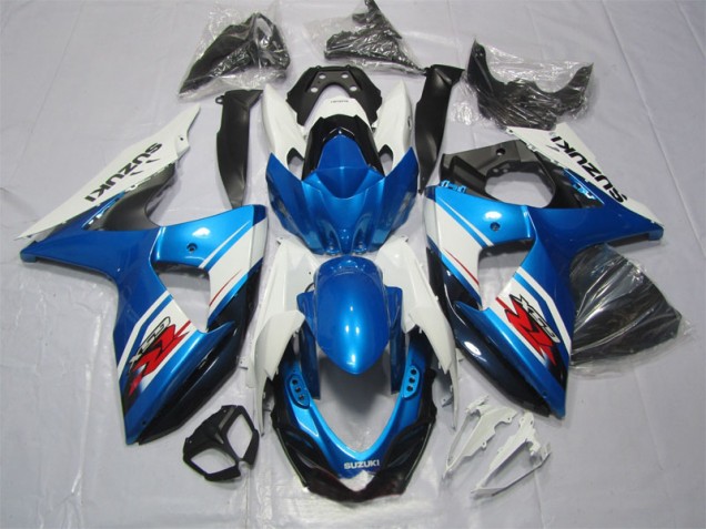 Azul Blanco Kits Carenado Moto Suzuki GSXR 1000 K9 2009-2016 Azul Blanco Kits Carenado Moto Suzuki GSXR 1000 K9 2009-2016