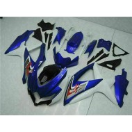 Azul Blanco Kits Carenado Moto Suzuki GSXR 600 / 750 K8 2008-2010