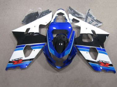 Azul Blanco Kits Completo Carenado Moto ABS Suzuki GSXR 600 K4 2004-2005