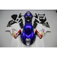 Azul Blanco Kits Completo Carenado Moto Suzuki GSXR 1300 Hayabusa 1996-2007