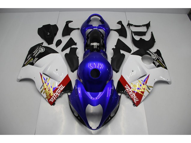 Azul Blanco Kits Completo Carenado Moto Suzuki GSXR 1300 Hayabusa 1996-2007 Azul Blanco Kits Completo Carenado Moto Suzuki GSXR 1300 Hayabusa 1996-2007