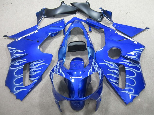 Azul Blanco Llama Carenado Moto Kawasaki ZX12R 2002-2006 Azul Blanco Llama Carenado Moto Kawasaki ZX12R 2002-2006
