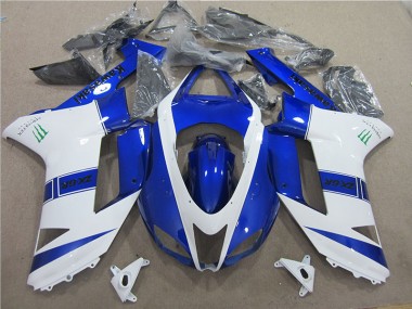 Azul Blanco Monster Carenado Moto Kawasaki ZX6R 2007-2008